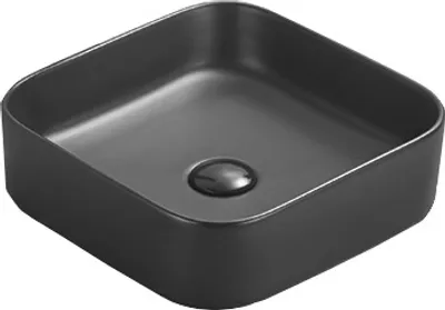 Produktbild von Mexen Vena Aufsatzwaschbecken 37 x 37 cm, Schwarz matt - 22193785