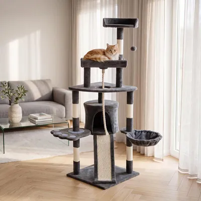 Imagen del producto de Rascador para gatos con sisal – Color gris