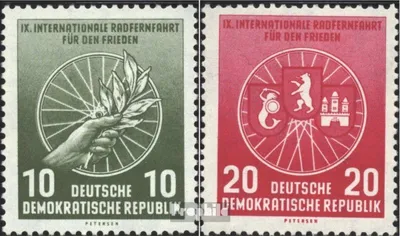 Produktbild von Briefmarken DDR 1956 Mi 521-522 (kompl.Ausg.) postfrisch Internationale Radfernfahrt für den Frieden