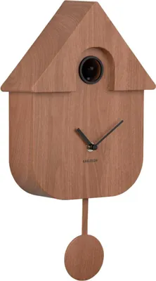 Produktbild von Karlsson - Kuckucksuhr Modern Cuckoo - Braun - 8.5x21.5x41cm