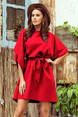 Produktbild von Numoco Minikleid für Frauen Sofia rot S/M