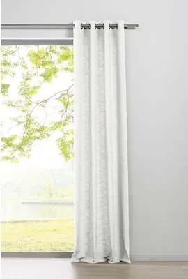 Produktbild von mydeco Ösenvorhang weiß 135 x 245 cm blickdicht Vorhang Gardine