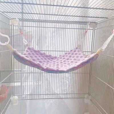 Hängematte für kleine Haustiere - Weiches Plüschbett für Ratten, Hamster und Chinchillas