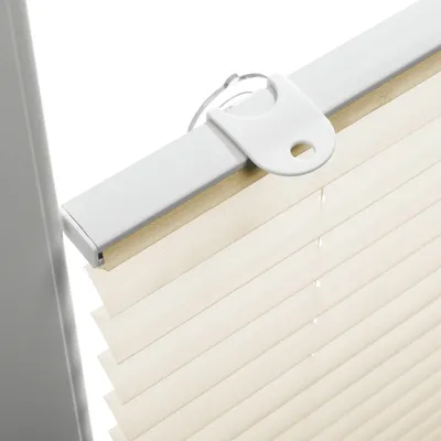Produktbild von Gardinia Home Decor 36118, Manuell, Slatted, Plissee-Rollo, Cremefarben, Einfarbig, Stoff