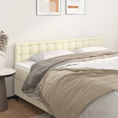 Immagine prodotto di The Living Store Testiere 2 pz. Crema 80x5x78/88 cm in Pelle finta