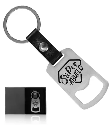 Flaschenöffner aus Edelstahl, Schlüsselanhänger, Geschenk für Großvater