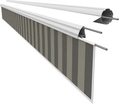 Produktbild von Leudus Markisen Volant für 4m Markisen Markisenbespannung Sonnenschutz Ersatzstoffe Sonnenmarkise fertig genäht (3,83x0.21m, SPD090 Gerade)