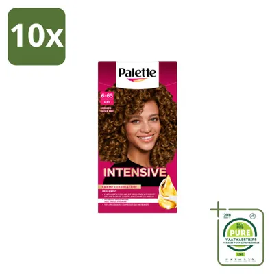 Produktbild von 10 x Schwarzkopf Poly Palette Haarfarbe 6-65 Goldbraun - 115 ml - Großpackung - 10 Stücke