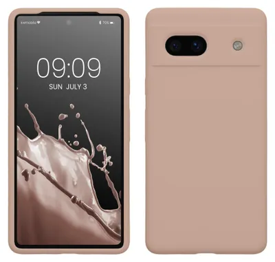 Produktbild von kwmobile Handyhülle für Google Pixel 7a Hülle, für Pixel 7a Case - Hülle Silikon - kabelloses Laden - Altrosa matt