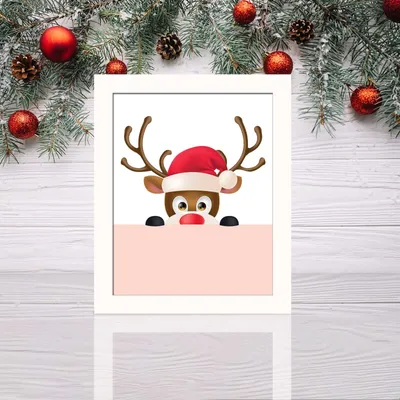 Produktbild von Wallity, BCTNOEL- CST2045, Bunt, Leinwandbilder, 23,5 x 28,5 cm, Gemälde: 100% MDF (Dicke: 2