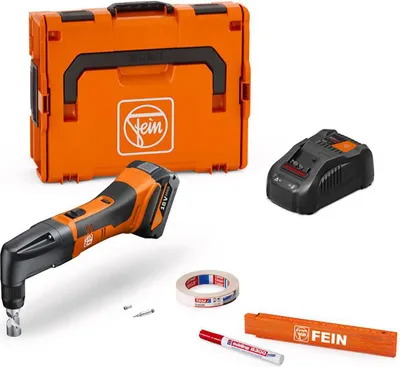 Image de Rongleur sans fil FEIN jusqu'à 1,6 mm ABLK 18 1.6 E AS, kit comprenant 1 batterie de 5 Ah | 71321163000