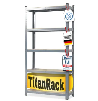 Produktbild von Schwerlastregal verschiedene Farben & Größen bis zu 1250 kg Tragkraft Anthrazit Höhe/Breite/Tiefe: 180x120x60 cm