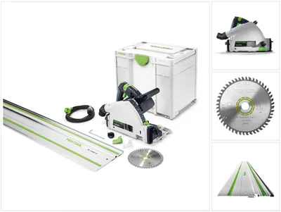 Immagine prodotto di Festool TS 55 REBQ-PLUS-FS sega a tuffo 1200 W 160 mm + guida ( 576007 ) - Successore di 561580