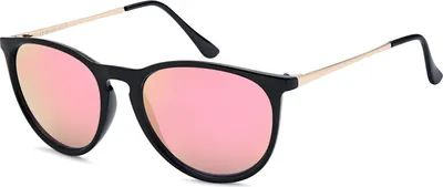 Produktbild von styleBREAKER Damen Sonnenbrille mit ovalen Gläsern und Metallbügeln | Kunststoffrahmen mit UV400 Schutz | Sommerbrille mit Verlauf oder Spiegelglas