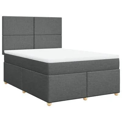 Produktbild von Boxspringbett mit Matratze Dunkelgrau 160x200 cm Stoff