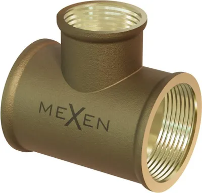 Produktbild von Mexen BRASS Messing-T-Stück 1 IG x 1/2 IG x 1 IG - W97412-101210
