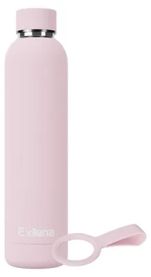 Produktbild von Edelstahl Trinkflasche 750ml Rosa 24h Kalt / 12h Warm Auslaufsicher