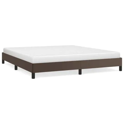 Produktbild von vidaXL Bettgestell Braun 180x200 cm Kunstleder
