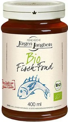 Produktbild von Jürgen Langbein Fisch-Fond  400 Ml Glas Glutenfrei Lactosefrei Ohne Zusatz von Aromen & Zucker
