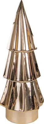 Produktbild von Clayre & Eef Figur Weihnachtsbaum 16 cm Goldfarbig Porzellan