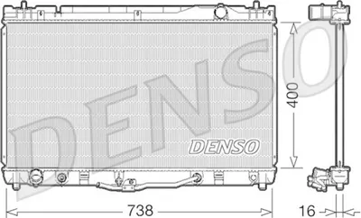 Produktbild von DENSO DRM50043 Kühler Wasserkühler Motorkühler für TOYOTA Camry Limousine (V3)
