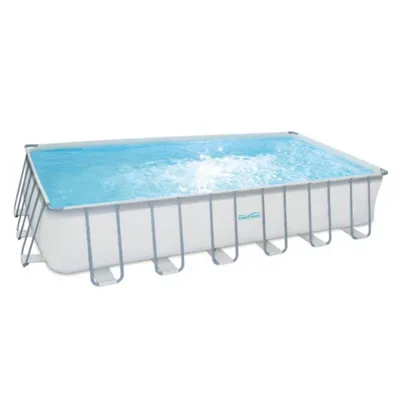 Produktbild von Summer Waves Zwembad Elite Rectangular Frame 732 X 366 X 132 cm + zandfilterpomp