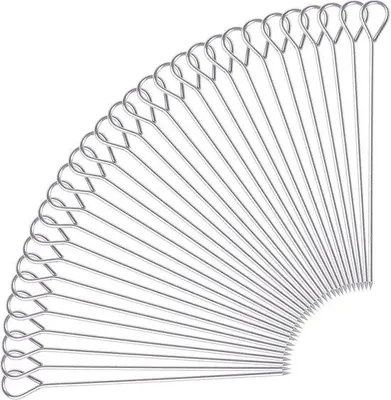 Obrázok produktu pre Nerezové špajdle na grilovanie, 20 cm, na mäso a ovocie