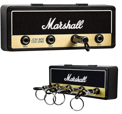 Produktbild von Schlüsselanhänger mit 4 Gitarrenbefestigungen, schwarz