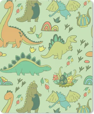 Produktbild von MuchoWow® Mauspad Mousepad Muster - Dino - Grün - Kleiner Junge - Kind - Kinder 19x23 cm - Mousepads - Maus Mat - Pad - Mausunterlage - Mauspads - Spielen