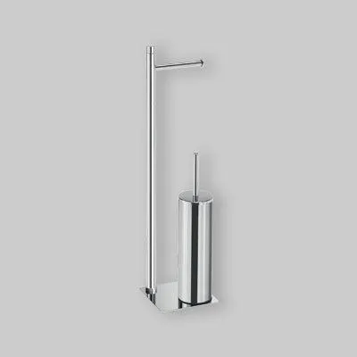 Immagine prodotto di Piantana Con Portarotolo E Scopino Wc "Trilly" 16 X 17,1 X 66,7 Cm - Cromo