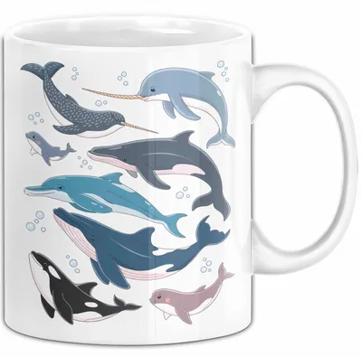 Produktbild von Wal Tier Tasse Geschenk Lustige Geschenkidee Spruch (Weiß)