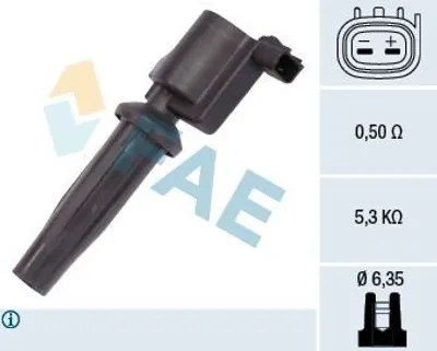 Produktbild von FAE 80231 Zündspule für FORD MONDEO IV Turnier (BA7) Focus II Schrägheck (DA, HCP, DP) S-MAX (WA6) Focus II Kombi (DA, FFS, DS) Transit Mk6 Kasten