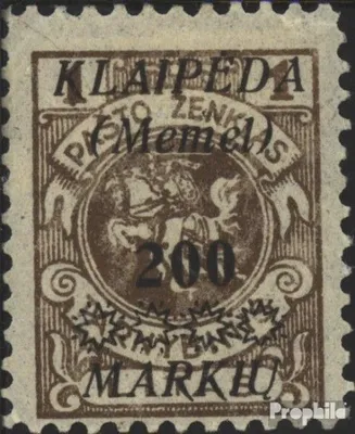 Produktbild von Briefmarken Memelgebiet 1922 Mi 140 mit Falz Klaipeda