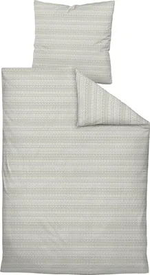 Produktbild von Bettwäsche - Olivgrün - Beige - 135 x 200 cm - mit Reißverschluss