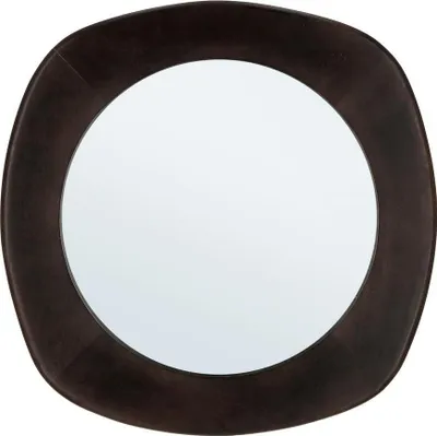 Produktbild von Spiegel Dudhi 2.5 x 54.5 x 54.5 cm Mangoholz MDF Glas Dunkelbraun