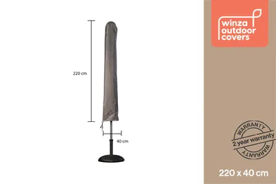 Zdjęcie produktu dla Wodoodporny pokrowiec ochronny na parasol Atlantis Outdoor 220 x 40 cm, szary