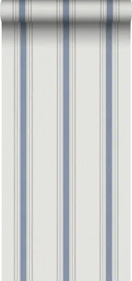 Produktbild von Sanders & Sanders Tapete Streifen Dunkelblau und Beige 53 cm x 10 m