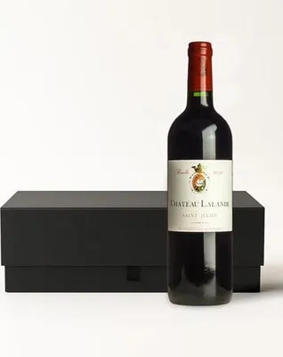 Zdjęcie produktu dla Pudełko na 1 wino CZARNE 320x90x90mm MAGNES
