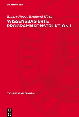Produktbild von Wissensbasierte Programmkonstruktion I
