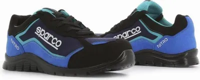 Image de Chaussure basse S3 Sparco Nitro S24 - bleu et noir - taille 46 - NITRO 07522 NRAZ - 46