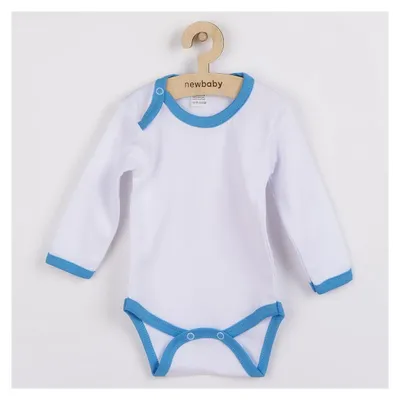 Obrázek produktu pro Kojenecké body New Baby s modro-tyrkysovým lemem, vel. 86 (12-18m)