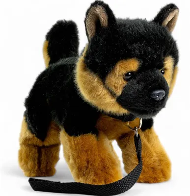Produktbild von Schäferhund Welpe mit Leine ca. 22cm von Carl Dick 3486 Kuscheltier, Plüschtier, Stofftier