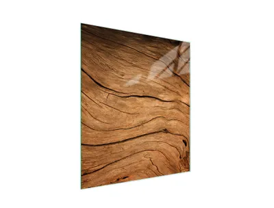 Produktbild von Schneidebrett aus gehärtetem Glas mit Holzrahmen, hygienisch, 45 x 52 cm