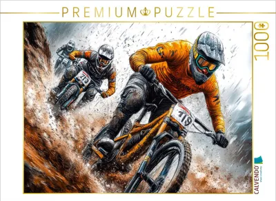 Produktbild von CALVENDO Puzzle Mountainbike | 1000 Teile Lege-Größe 64x48cm Foto-Puzzle für glückliche Stunden