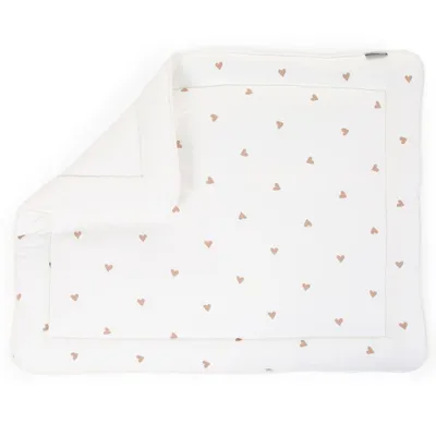 Produktbild von Laufgitter Einlage 75X95 Jersey Hearts + Musselin