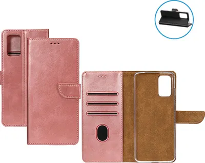 Produktbild von starfix Kunstleder Book Flip-Tasche mit Kartenfach für Samsung Galaxy A72, rosa