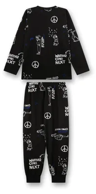 Produktbild von Sanetta Jungen-Schlafanzug dunkelblau | Gemütlicher Kinderpyjama