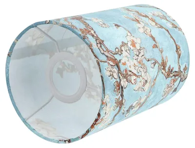 Stoffen lampenkap 20x14x14 cm, blauw, modern design