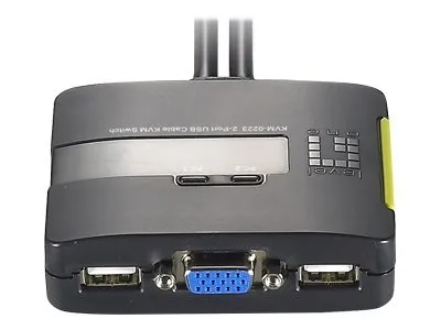 Obrázek produktu pro LevelOne KVM-0223 - KVM-/Audio-Switch - 2 x KVM/Audio