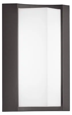 Produktbild von LED Wandleuchte, Alu, anthrazit, IP54, H 22 cm